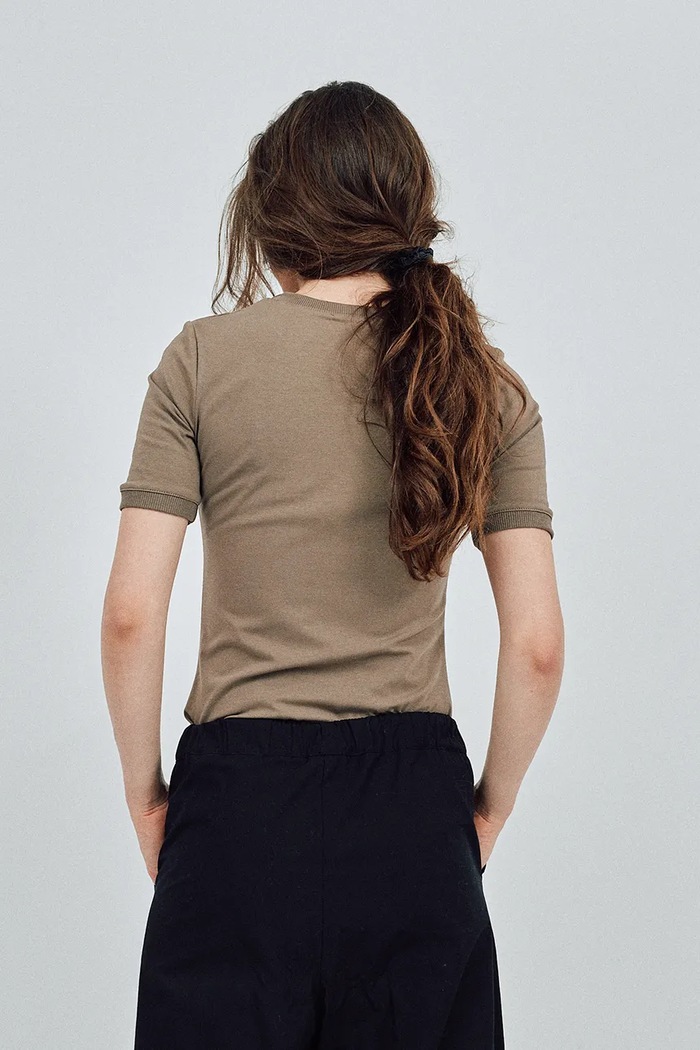 MUUV. tricou BASIC bluza.dopas.BASIC verde