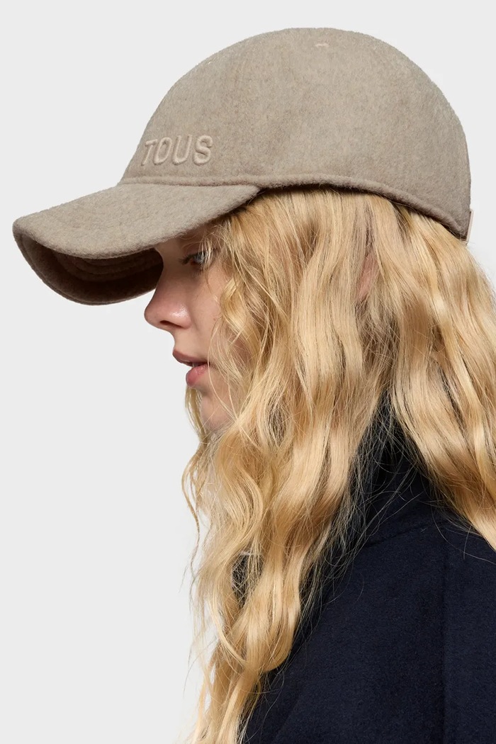 Tous cappello con visiera in cotone TEXTIL 2002138543 beige