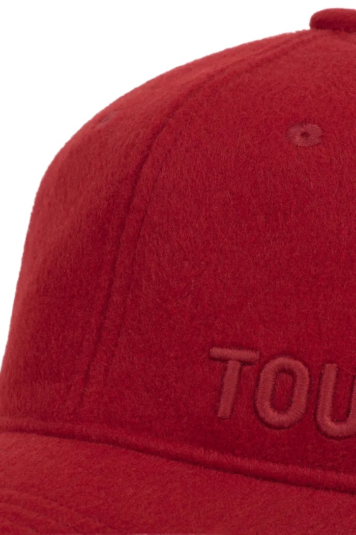 Tous Vlněná kšiltovka Tous TEXTIL 2002138517 červená ZS25