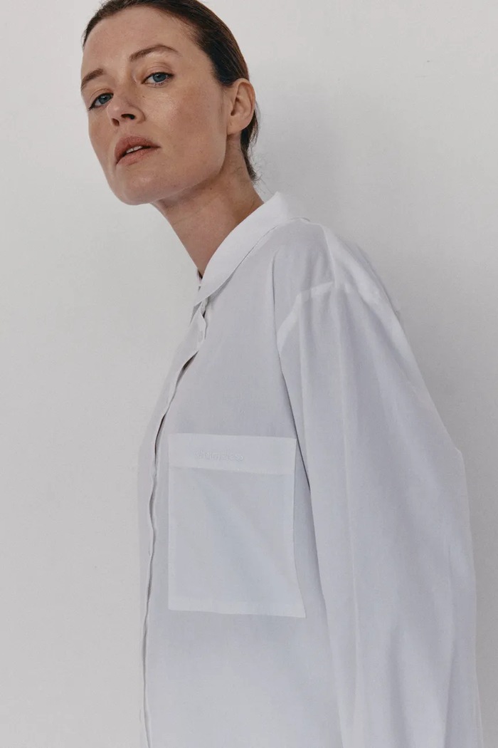 Одяг Muuv. Сорочка жіноча бавовняна CLASSIC MUUV. x Shameless oversize.shirt.CLASSIC білий