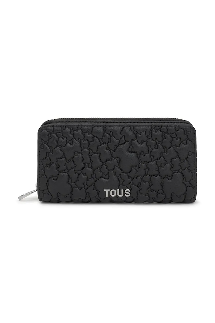 Tous portfel PUFFY BEAR imitacja skóry licowej czarny 2002186351
