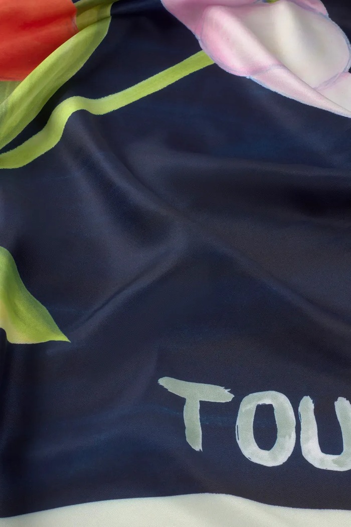 Šátek Tous TEXTIL 2002200933 námořnická modř ZS25