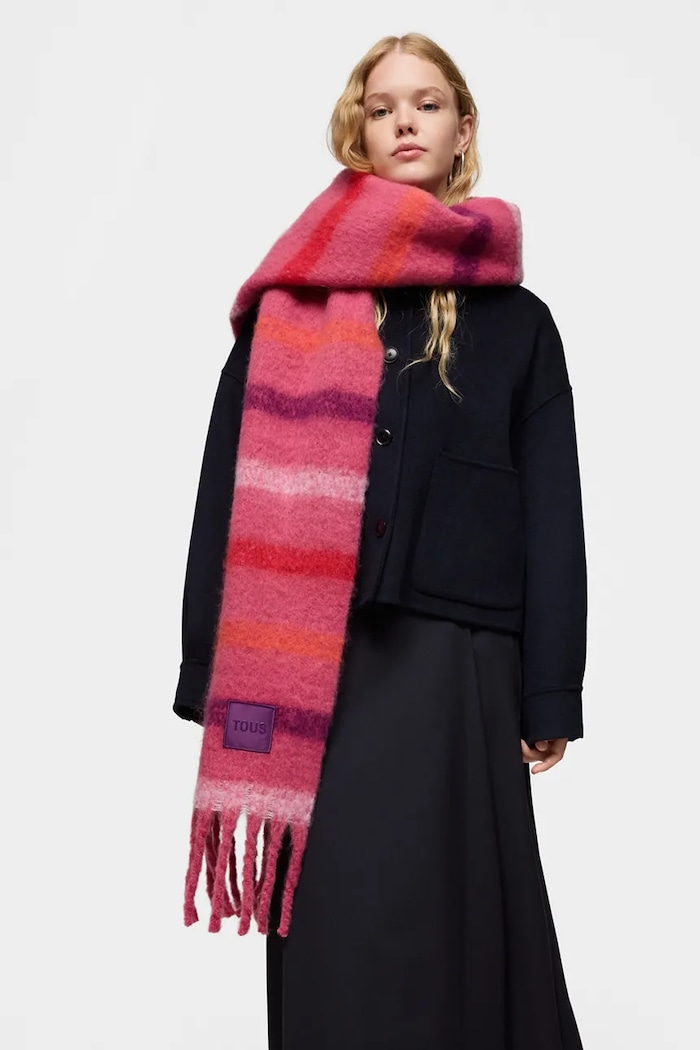 Akcesoria Tous szalik TEXTIL 2002138325 różowy