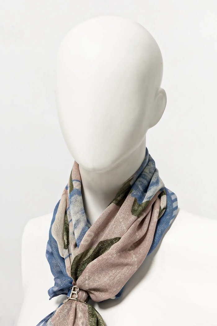 Šátek Blugirl Blumarine PA5016.T0300 modrá ZS25