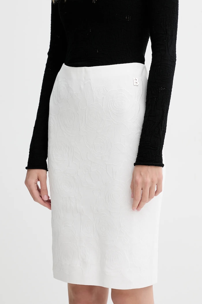 Blugirl Blumarine spódnica dzianina beżowy RA5008.MS55N