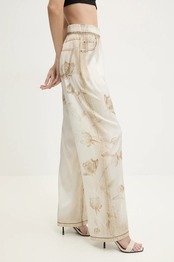 Hlače Blugirl Blumarine bež RA5073.T3836