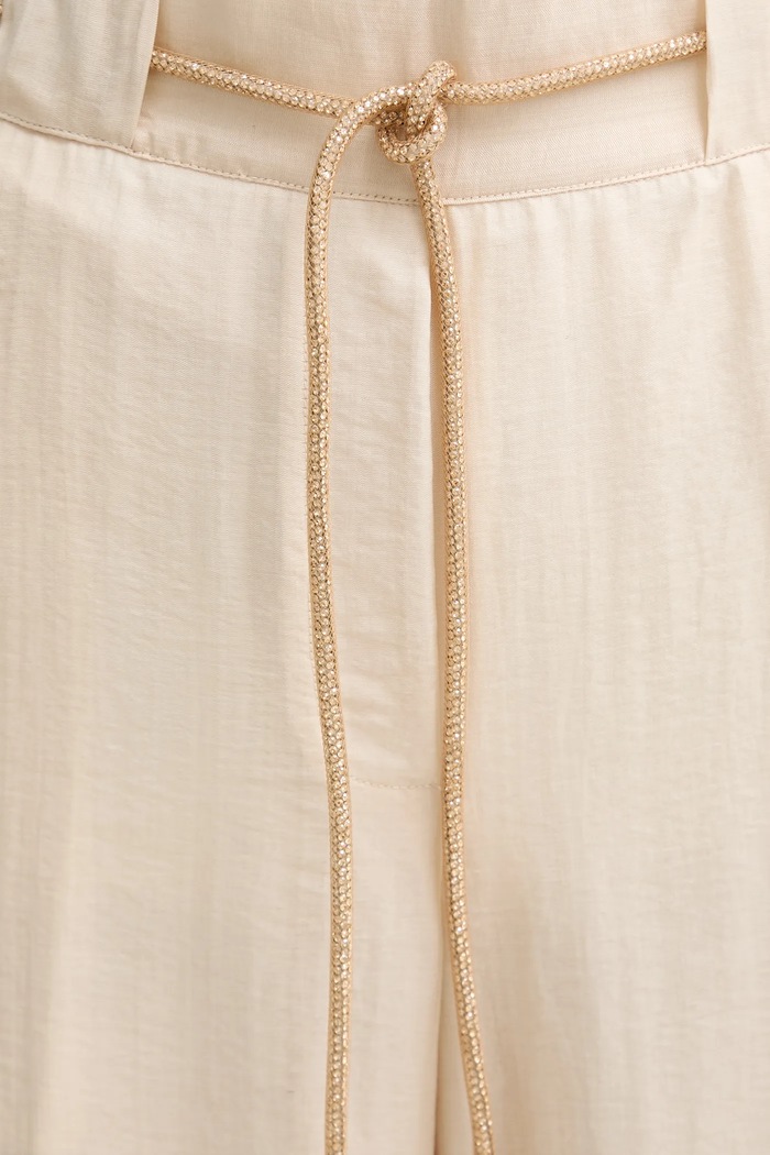 Blugirl Blumarine spodnie beżowy RA5125.T2948
