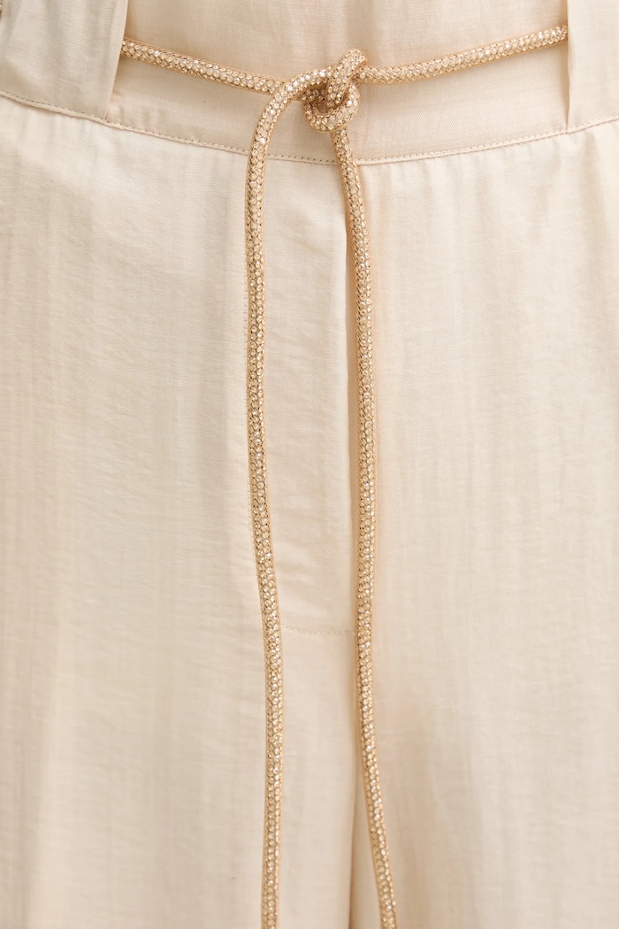 Blugirl Blumarine spodnie beżowy RA5125.T2948