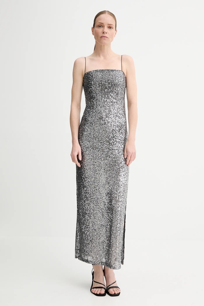 Alohas rochie Elmi maxi argintiu R100795
