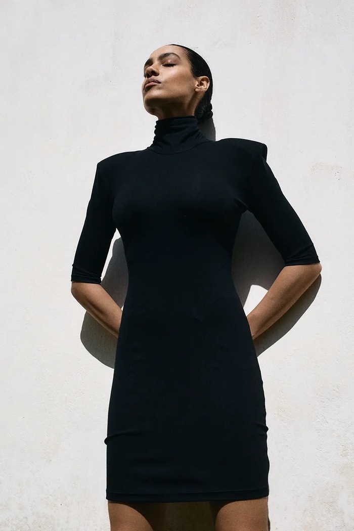 Muuv. Rochie LE POUR sukienka.krotka.LE.POUR negru ZS25