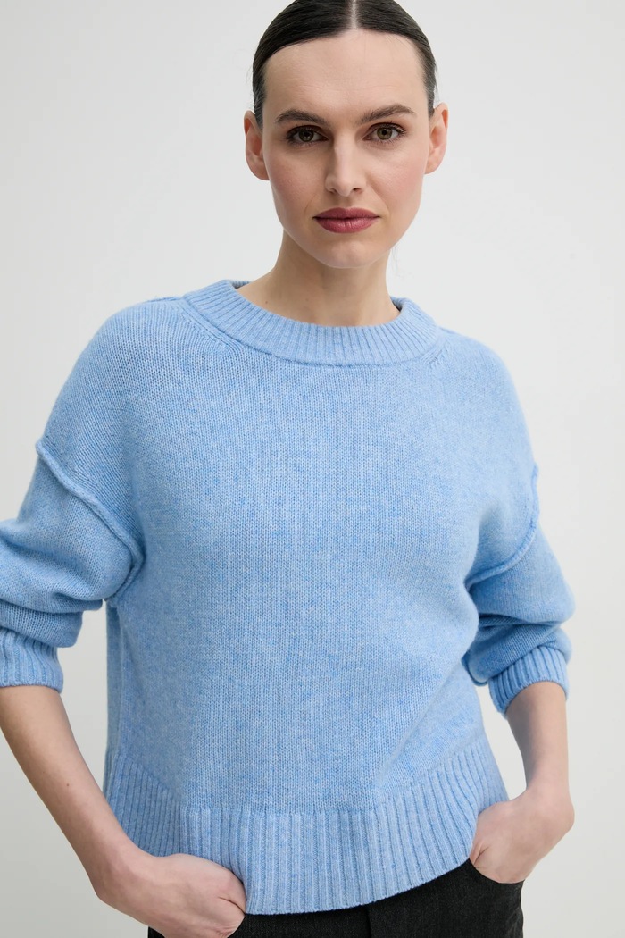Day Birger et Mikkelsen pulover de lana Ulrikke albastru DAY65243766