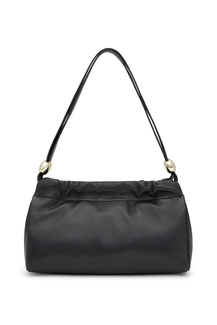 Tous geantă de piele GLOSS uni negru 2002190051