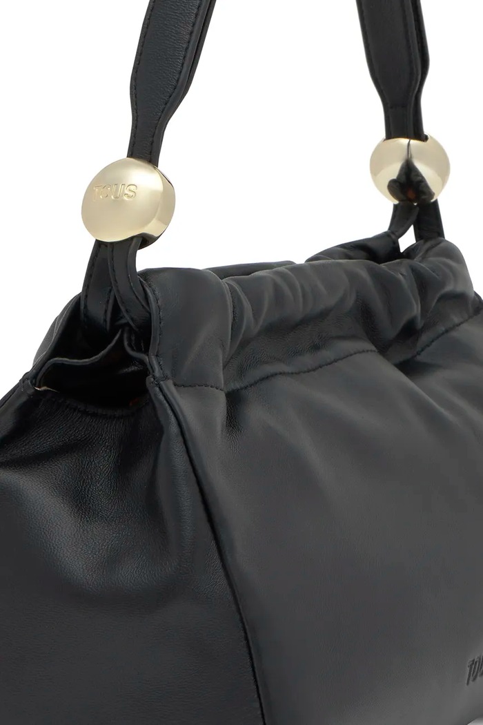 Tous geantă de piele GLOSS negru 2002190051