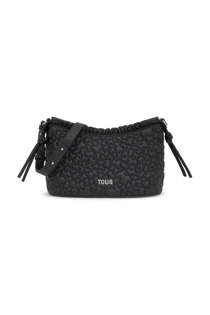 Torba Tous PUFFY BEAR imitacija zrnate kože crna 2002185351