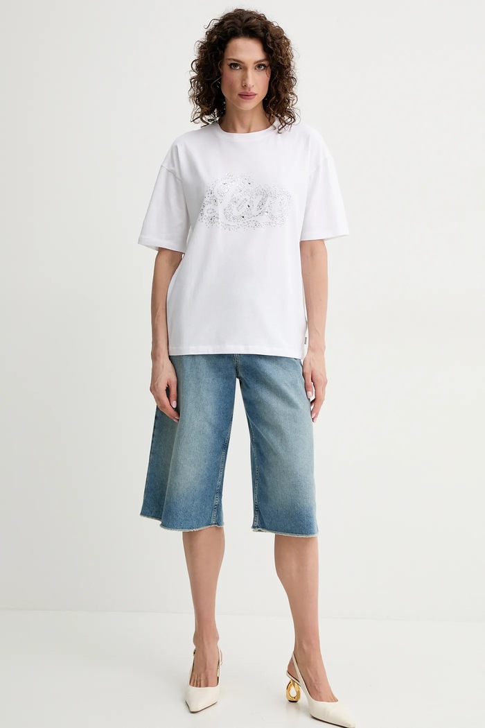 Silvian Heach t-shirt INAMIS GPP25431TS biały ZS25