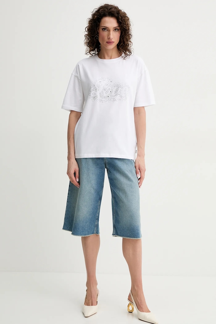 Silvian Heach t-shirt INAMIS GPP25431TS biały ZS25