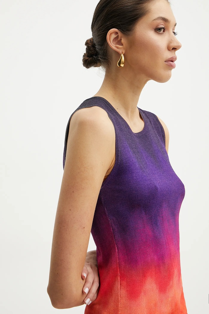 Silvian Heach top OTRIM violet CVP25042TO