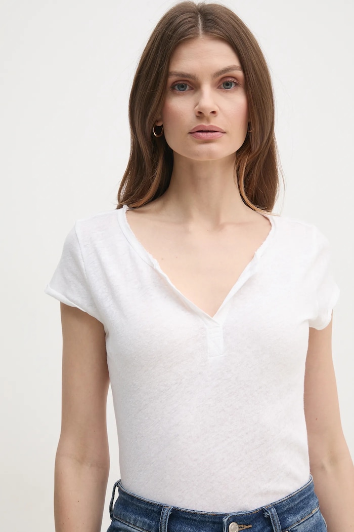Mos Mosh tricou de in alb 117440