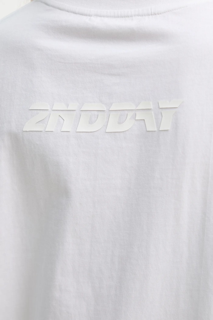 Памучна тениска 2NDDAY Arale TT 2252245310 бял