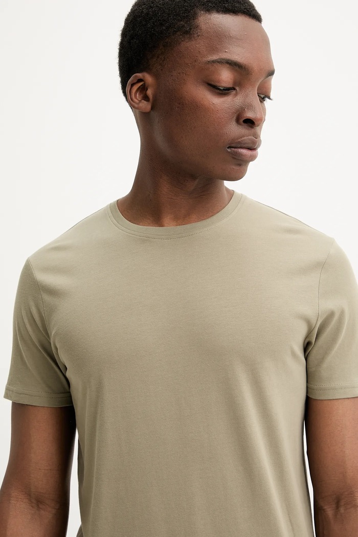 Solid Tricou din bumbac ROCK 21103651.170613 verde ZS25