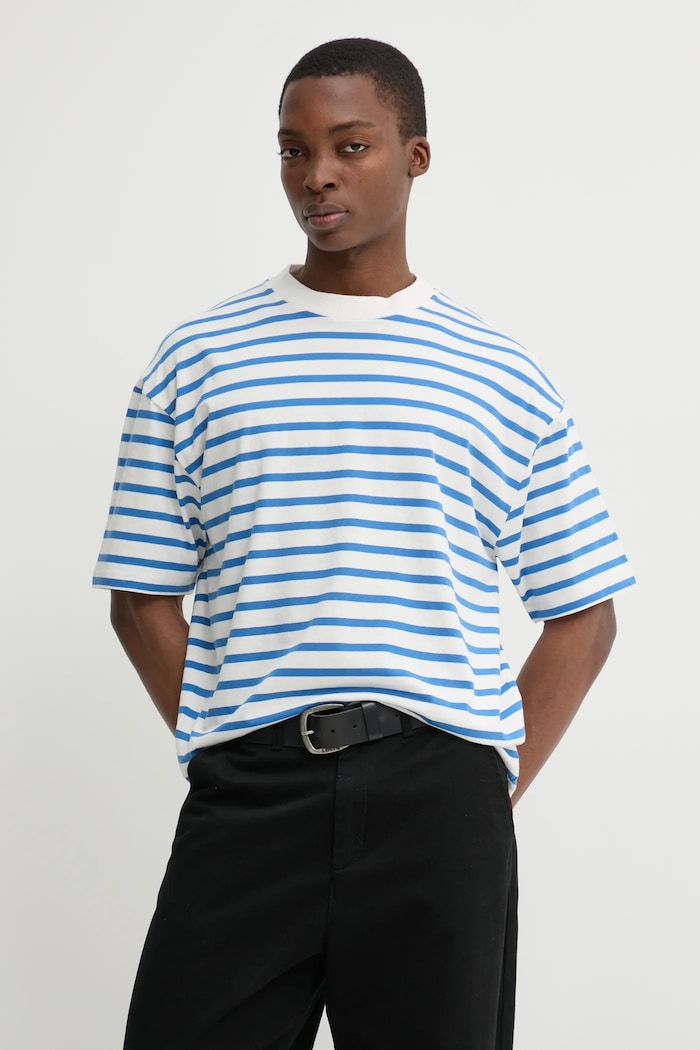 Solid t-shirt in cotone OLEK rilassato bianco 21108551.184041