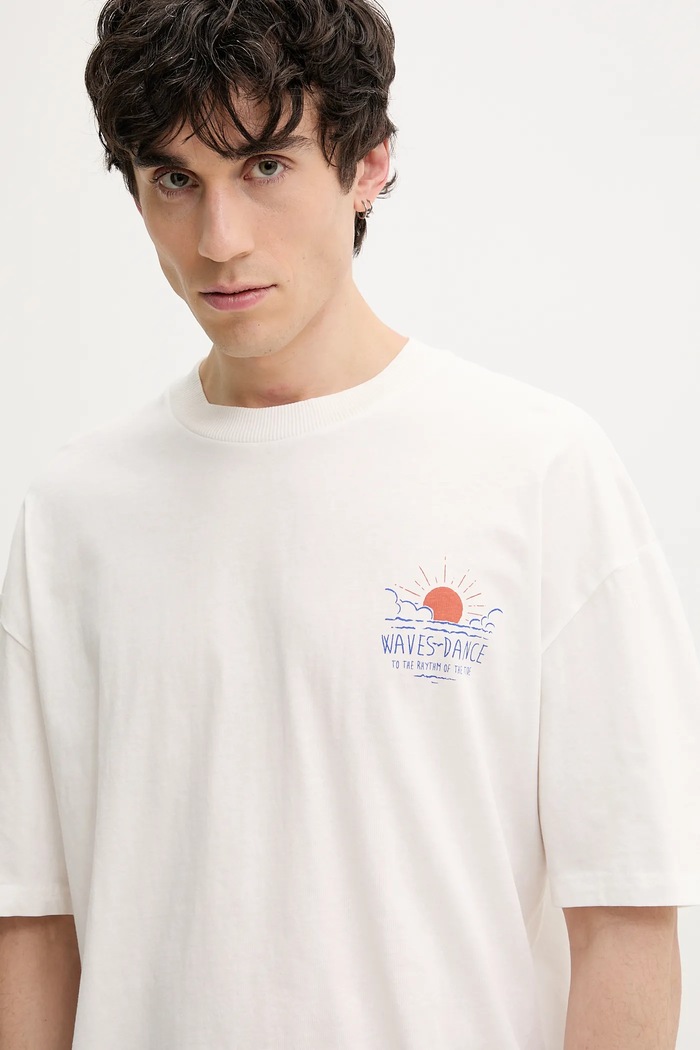 Tricou din bumbac OSRICK Solid 21108553.114201 alb