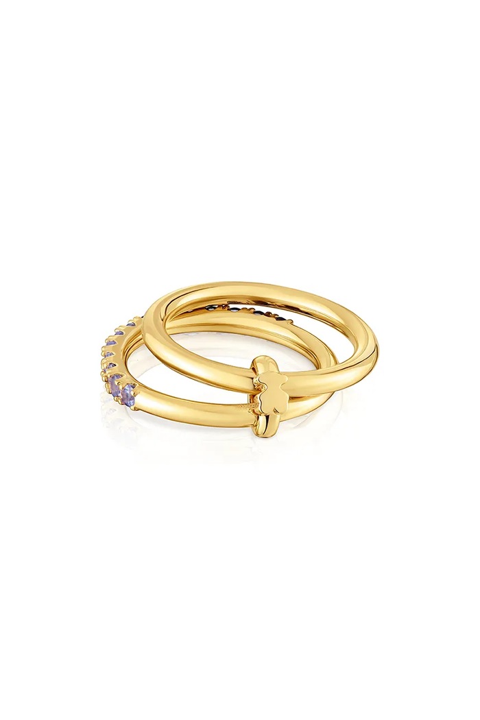 Accesorii Tous inel de argint placat cu aur 1004565214 aur