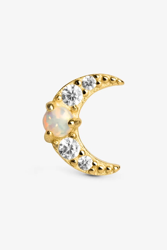 ANIA KRUK cercel piercing pentru femei, din argint aurit cu zirconiu cubic ROCK IT SRUKY3429Z aur ZS26