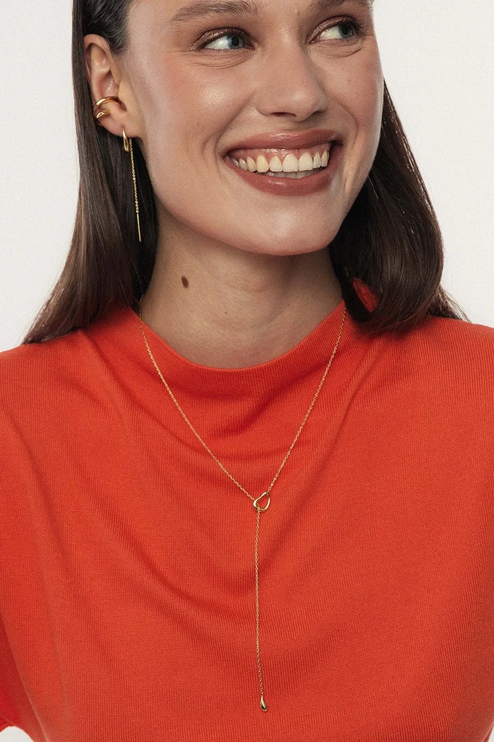 Accesorii ANIA KRUK colier pentru femei, din alamă fără piatră VINTAGE MMRNM2510Z aur