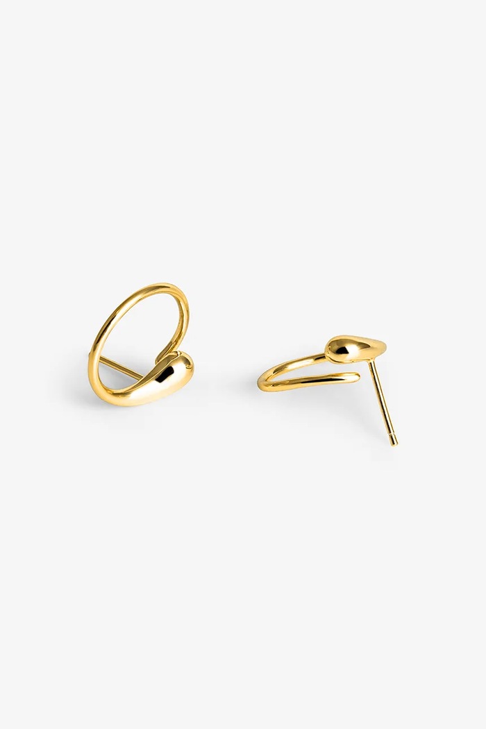 Accesorii ANIA KRUK cercei pentru femei, din alamă fără pietre VINTAGE MMRKM2440Z aur