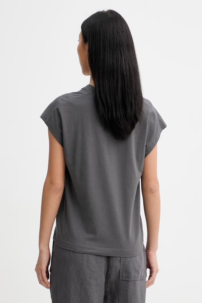 Odzież Marc O'Polo T-shirt damski z bawełną 5000014116 szary