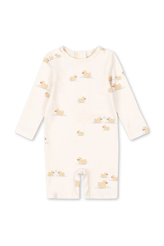 Fanga Fontana kombinezon kąpielowy niemowlęcy COMO SWIM ONESIE GRS miękka beżowy FA100075