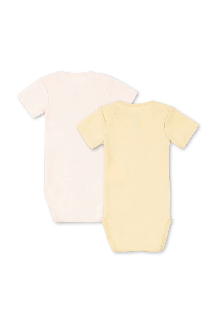 Fanga Fontana боди за деца от памук PERLA 2 PACK SS BODY OCS 2 броя FA100079 жълт ZS26