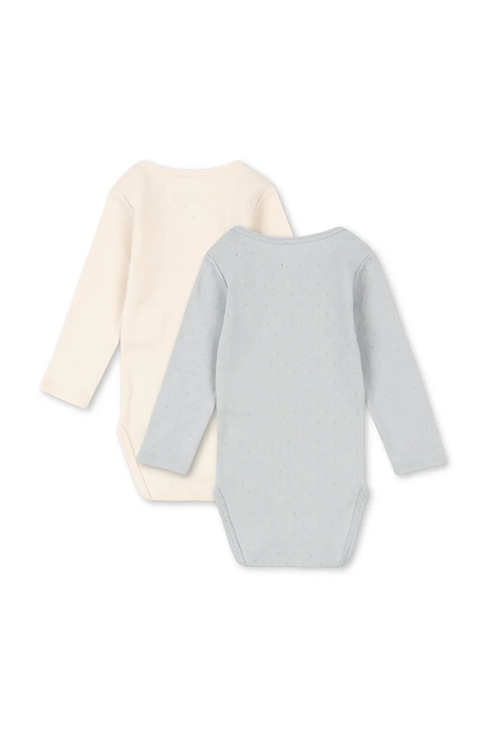 Fanga Fontana боди за бебе от памук PERLA 2 PACK LS BODY OCS 2 броя FA100084 бежов ZS26