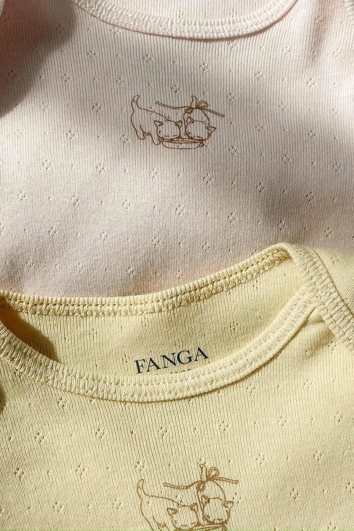 Fanga Fontana боді для немовлят бавовняне PERLA 2 PACK LS BODY OCS 2 шт. FA100084