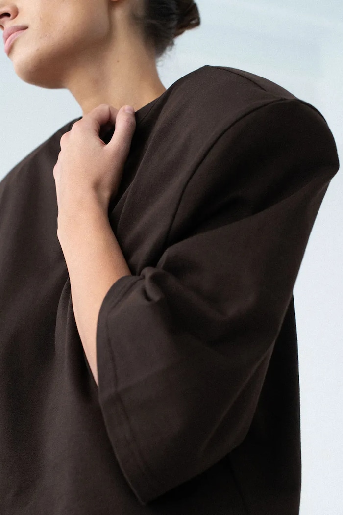 Muuv longsleeve damski bawełniany longsleeve.CREM