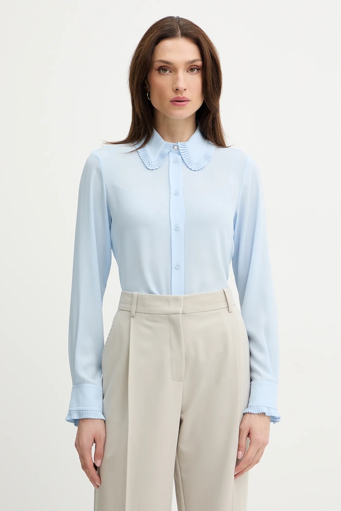 Сорочка Silvian Heach YUOMI casual блакитний GPP26152CA