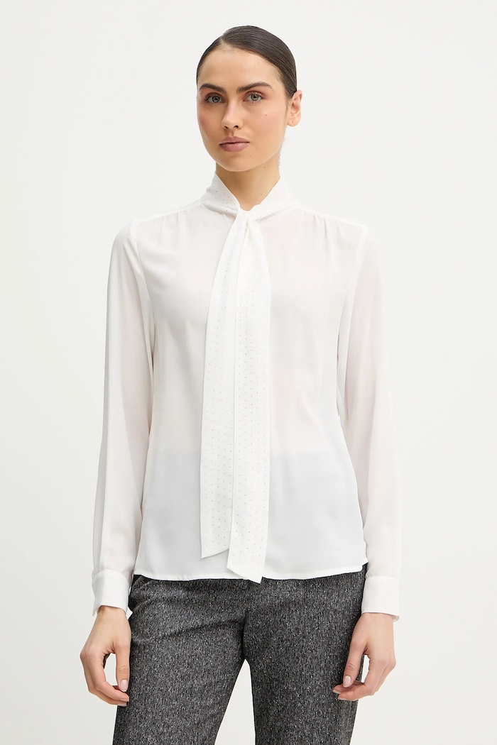 Рубашка Silvian Heach ELIRA длинный белый GPP26192CA