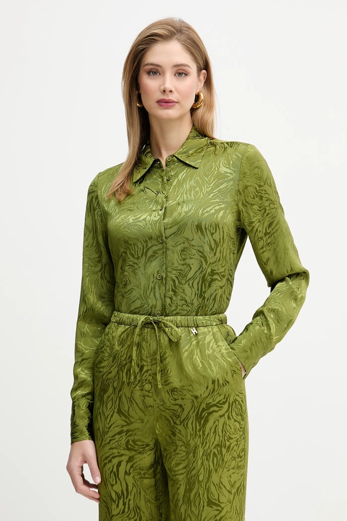 Сорочка Silvian Heach MINES класичний зелений GPP26027CA