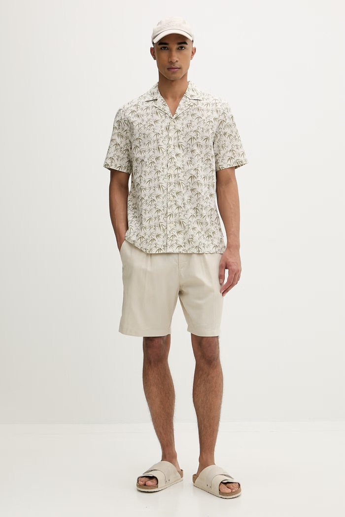 Marc O'Polo риза мъжка от памук 5000013941 бежов ZS26