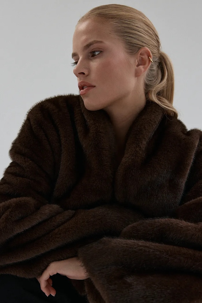 Muuv. kurtka przejściowa damska CHIANTI kurtka.faux.fur.CHIANTI