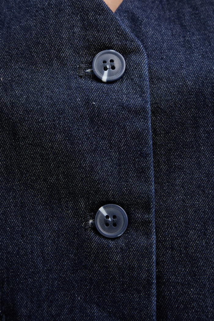 Silvian Heach gilet di jeans KALANE GPP26010GT blu navy
