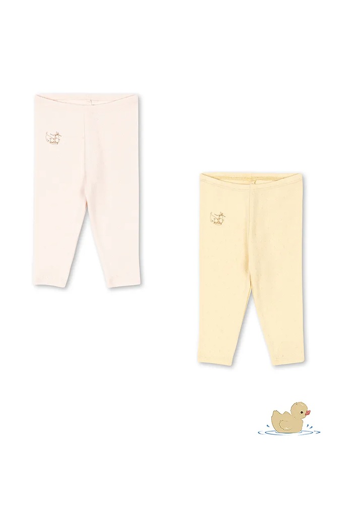 Fanga Fontana legíny dětské PERLA 2 PACK PANTS OCS žlutá FA100083