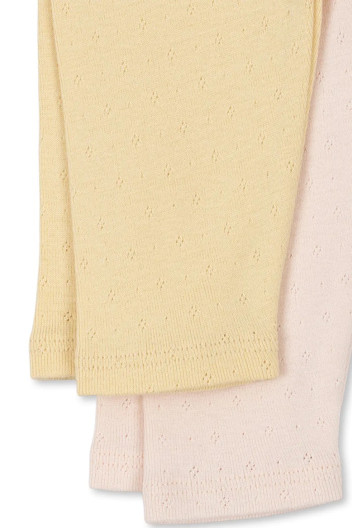Fanga Fontana legíny dětské PERLA 2 PACK PANTS OCS žlutá FA100083