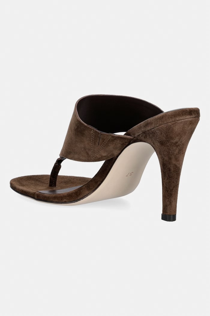 Обувь Jeffrey Campbell вьетнамки для женщин замшевые AZULA JCD.242.4.10 коричневый
