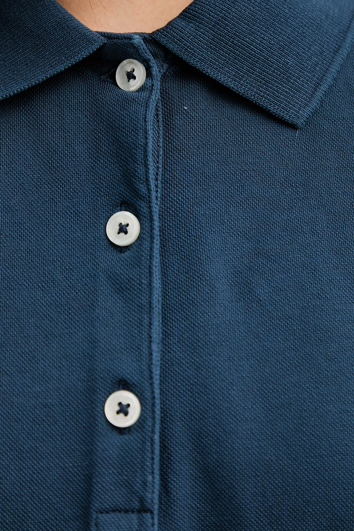 Marc O'Polo polo pentru femei, cu bumbac 5000014127 bleumarin