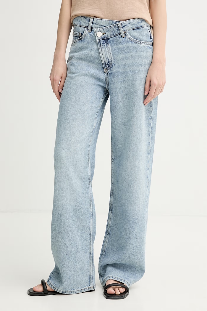 Marc O'Polo blugi wide leg pentru femei albastru 5000014169