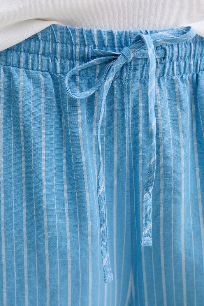 Marc O'Polo pantaloni pentru femei, din bumbac albastru 5000010111