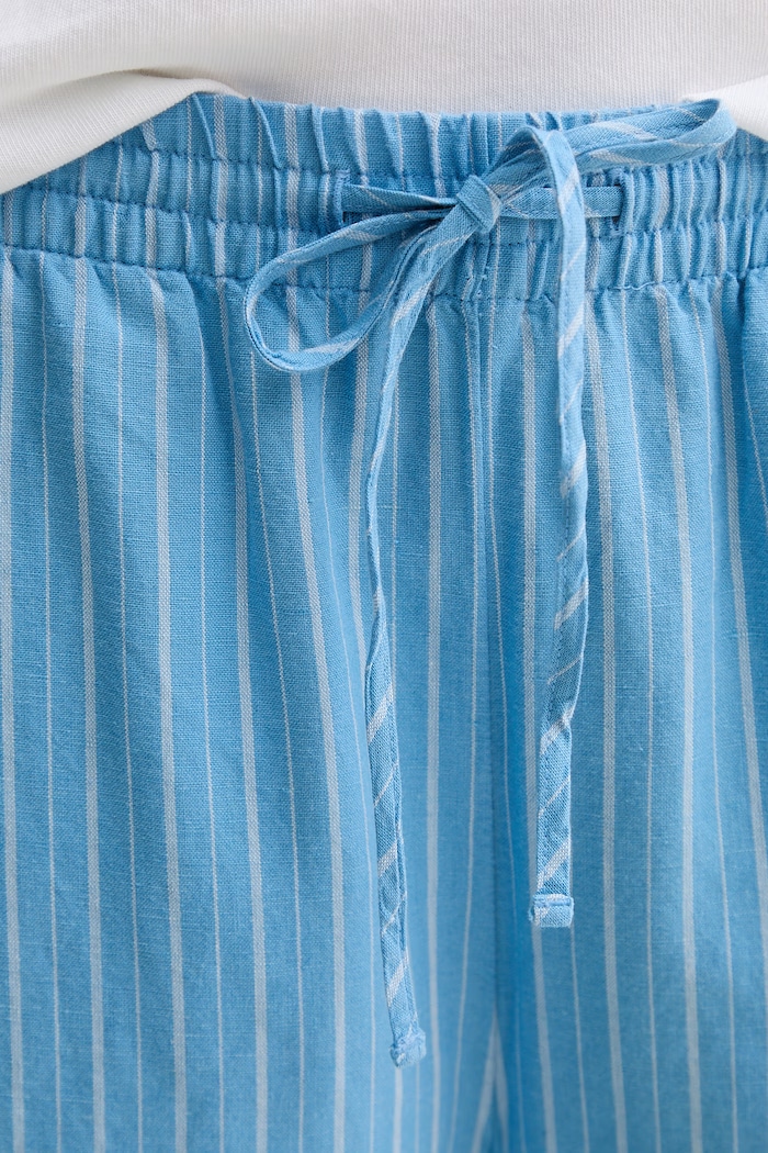 Marc O'Polo pantaloni pentru femei, din bumbac albastru 5000010111