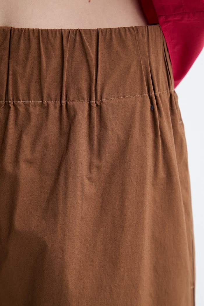 Marc O'Polo pantaloni pentru femei, din bumbac maro 5000011272
